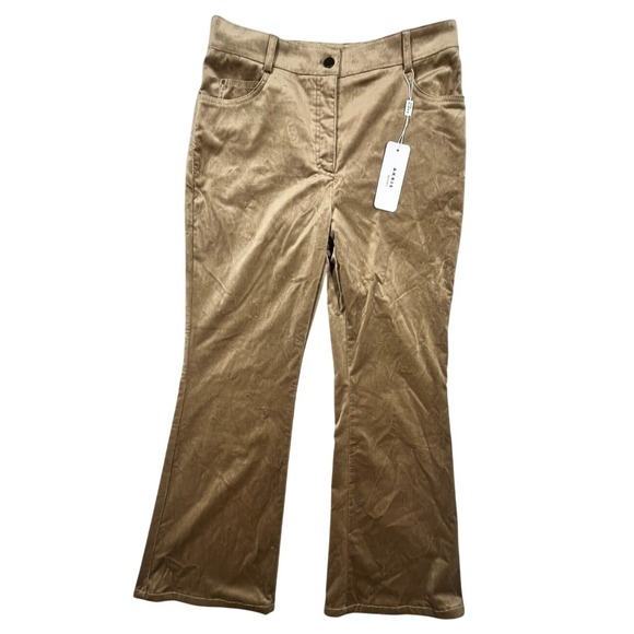 Akris Punto Pants - Akris Punto Caramel Velvet Flare Pants Cali Trousers Women 8 (Fits 31x27) Luxury